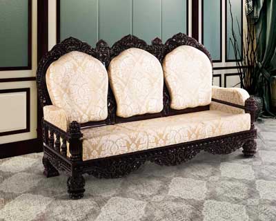 Export Carving 3 Seater Sofa